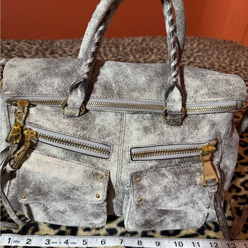 Aimee Kerstenberg leather metallic handbag